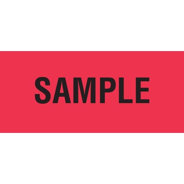 Decker Tape Products Label, DL1863, SAMPLE, 11/2" X 4" DL1863 Zoro